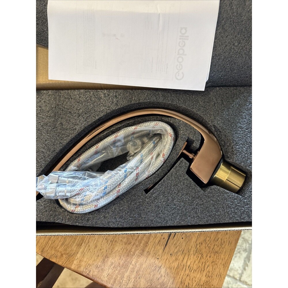 Brushed Polished Gold Bathroom Sink Faucet Singlehole NIB Never Installed